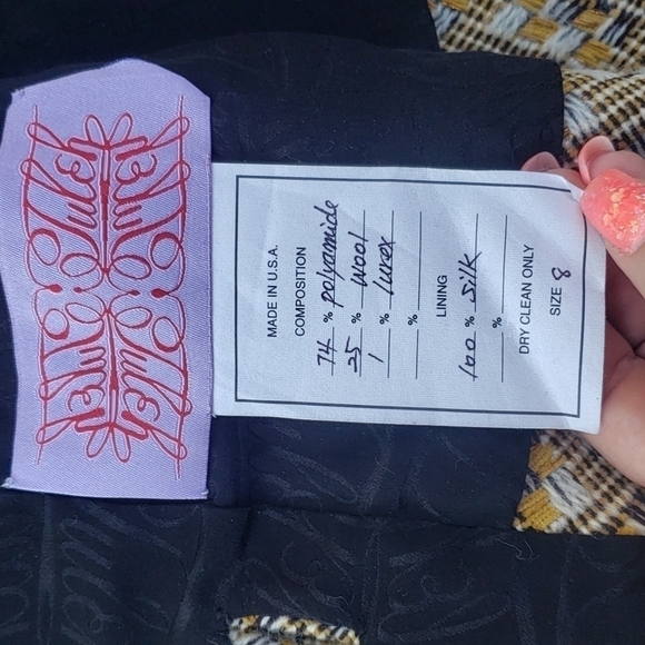 𝅺TULEH tweet blazer / JACKET  size 8 - Picture 6 of 12